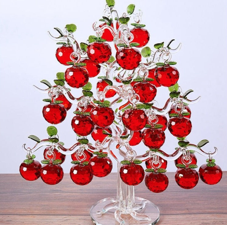 Maliben | Elegant Crystal Apple Tree Home Decor