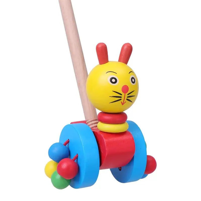 Maliben Dino Walker — Wooden Push Walker for Toddlers