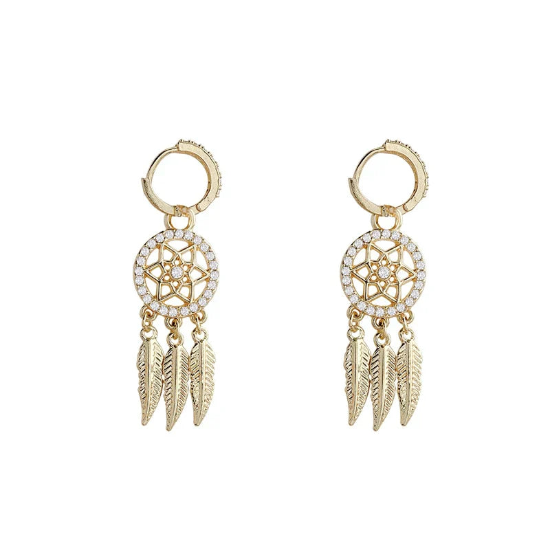 Maliben | Evani️ | Elegant Refinement With 14-Carat Gold Earrings