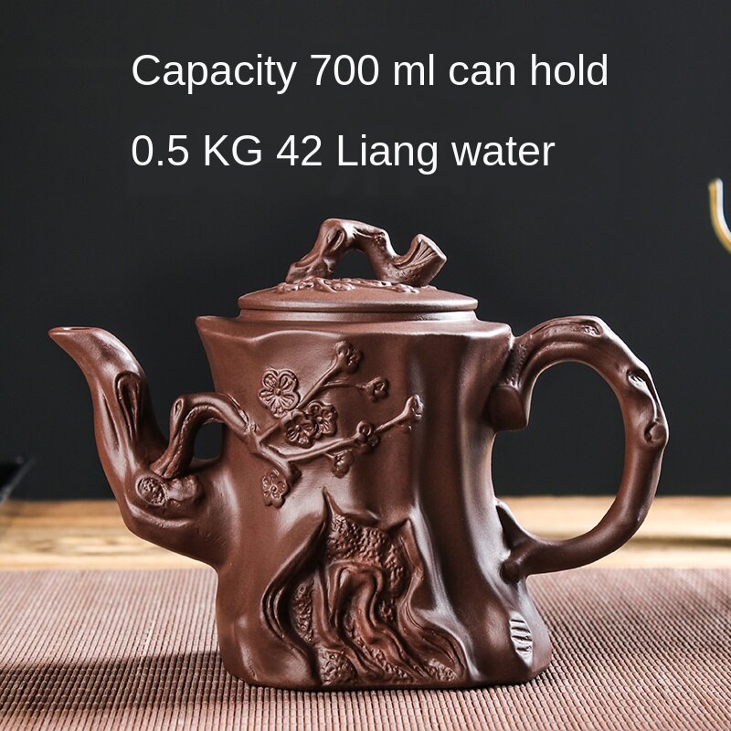 Maliben | Large Capacity Household Handmade Purple Sand Teapot Chinese Tea Set Yixing Zisha Zhu Clay Ball Filter Bubble Teapot Moon Pot