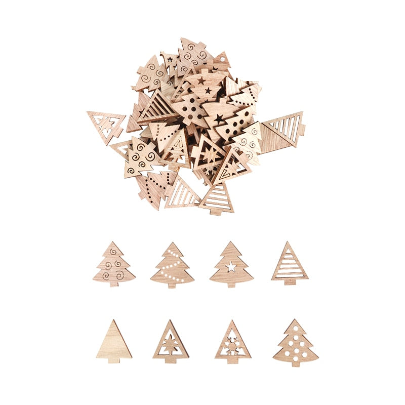 Maliben | Wooden Winter Happy Christmas Ornaments