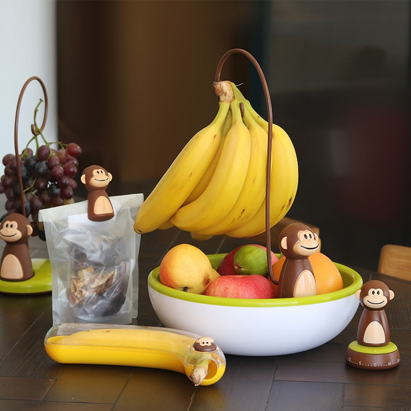 Maliben | Monkey Shape Kitchen Banana Hanger Stand