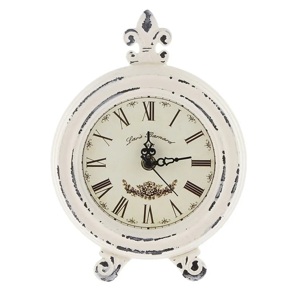 Maliben | Vintage Wooden Style Table Clock with Alarm