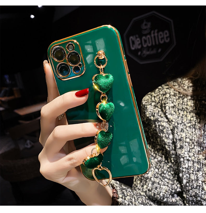 Maliben | Precious Metal Heart Iphone Case