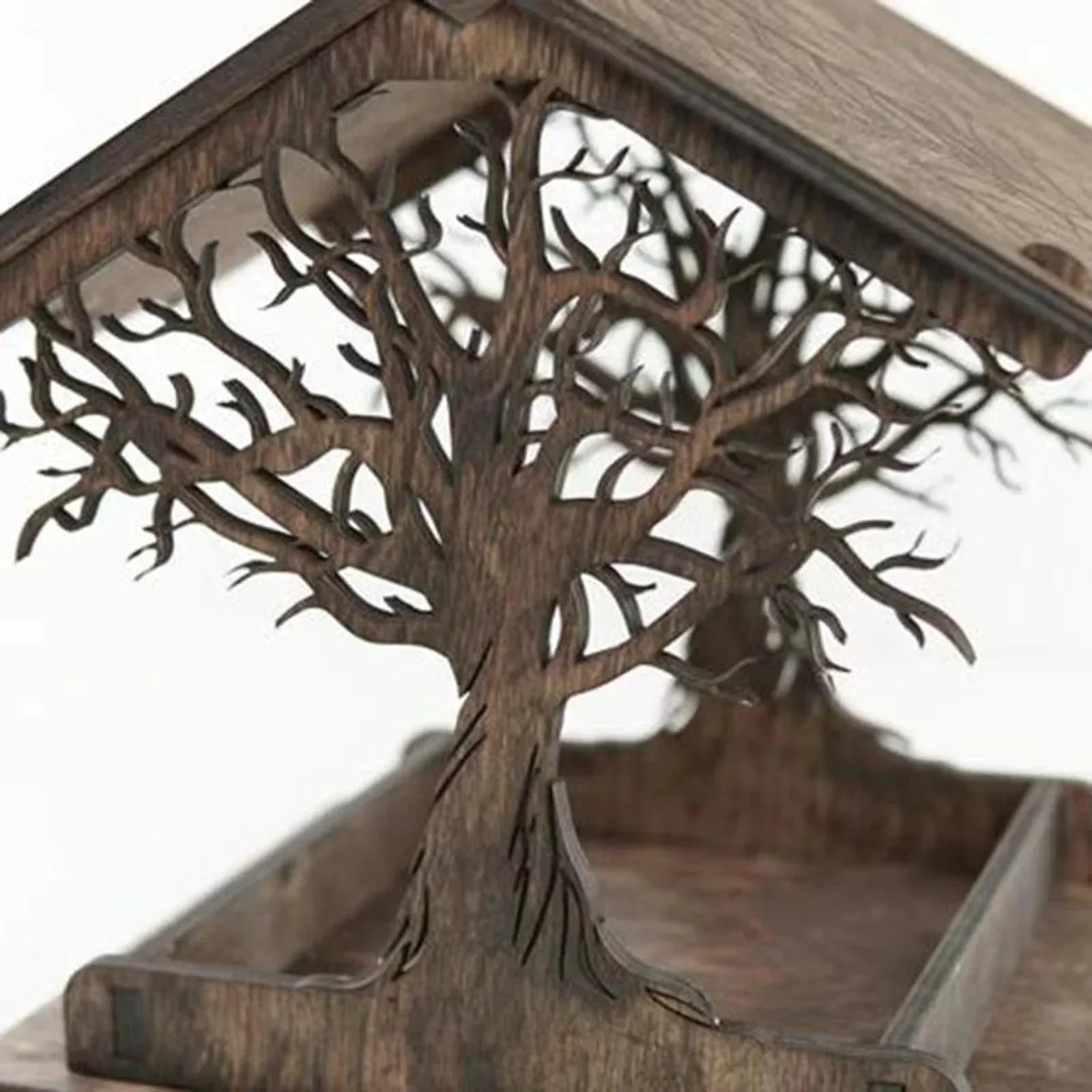 Maliben | Rustic Treehouse Wooden Bird Feeder
