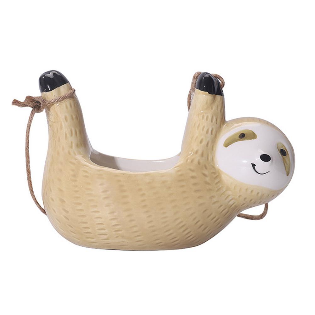 Maliben | Ceramic Happy Sloth Flower Pot