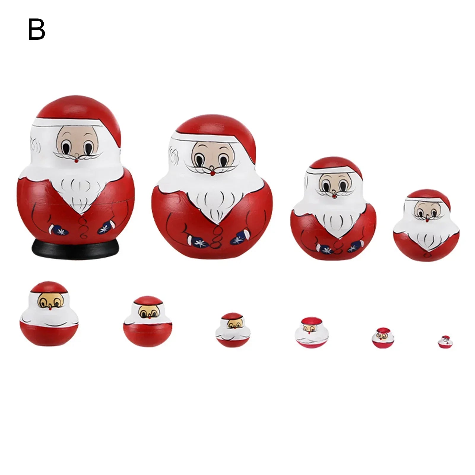 Maliben | 10 Pieces/Set Wooden Russian Matryoshka Dolls