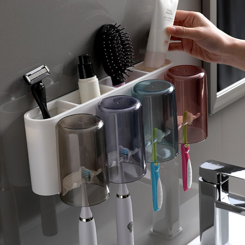 Maliben | Universal Bathroom Organizer Multifunctional Toothbrush Holder