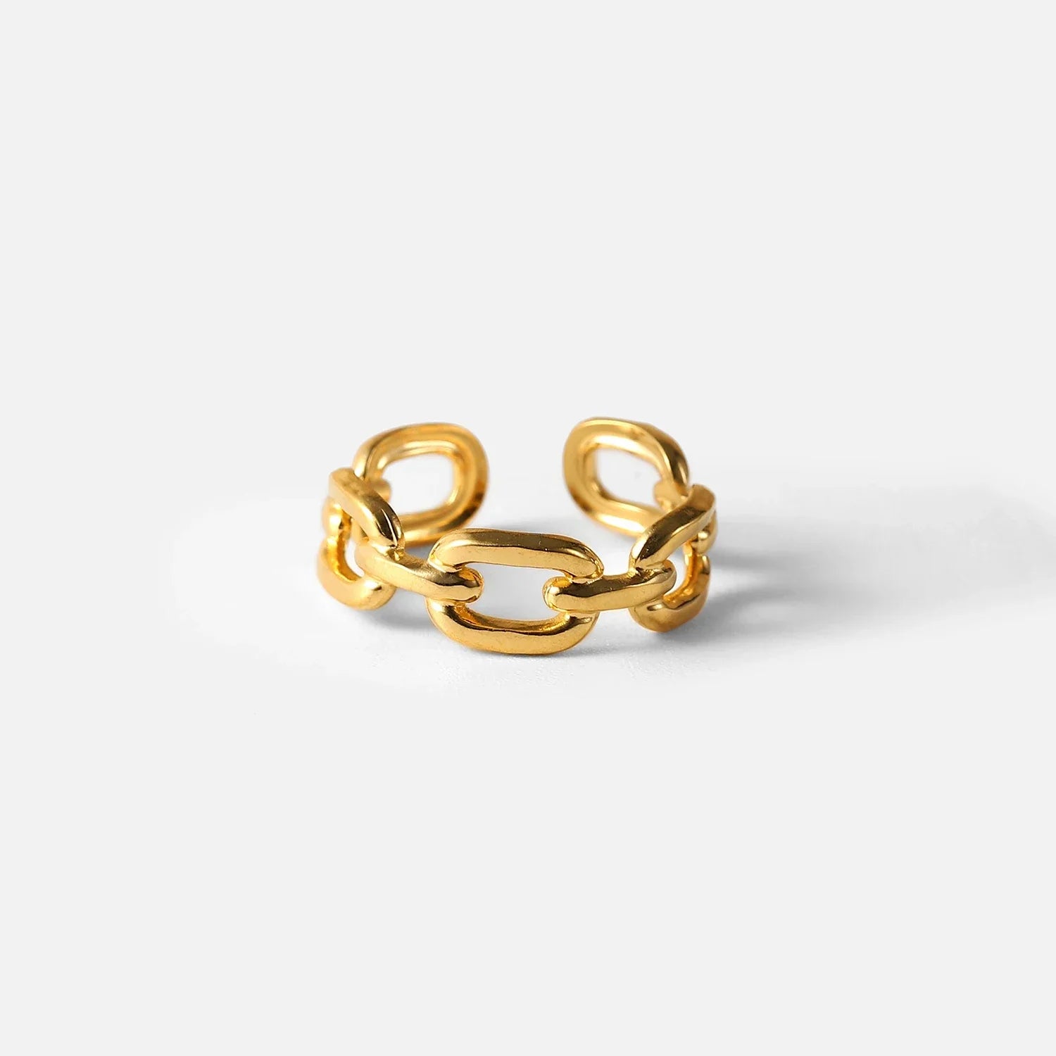 Maliben | 18k Adjustable Elegant Chain Linked Ring