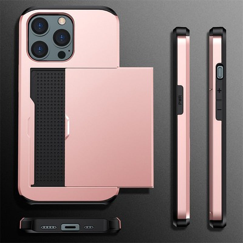 Maliben | Business Armor Slide Wallet Iphone Case