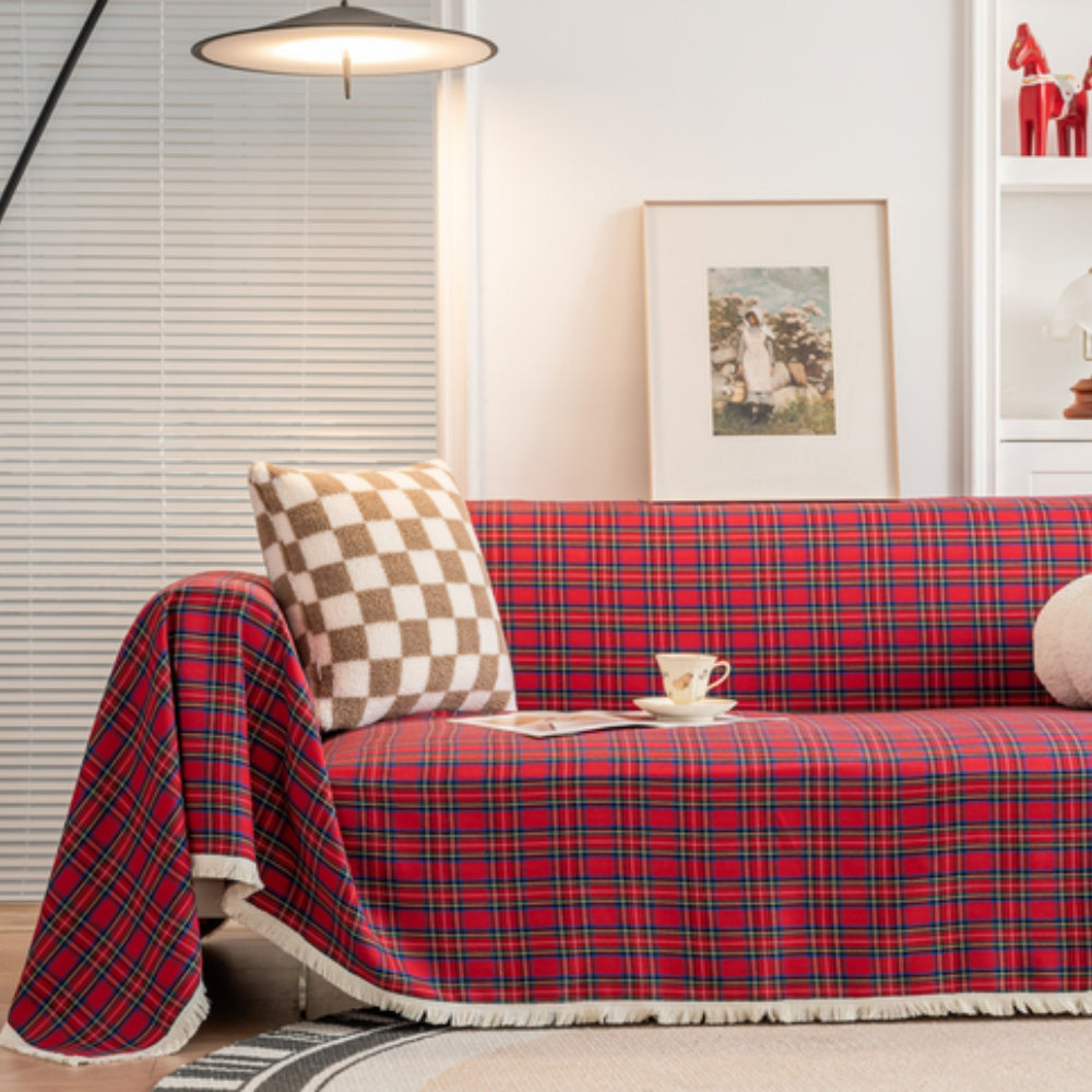 Maliben | Hearthline Cottage Plaid Sofa Cover