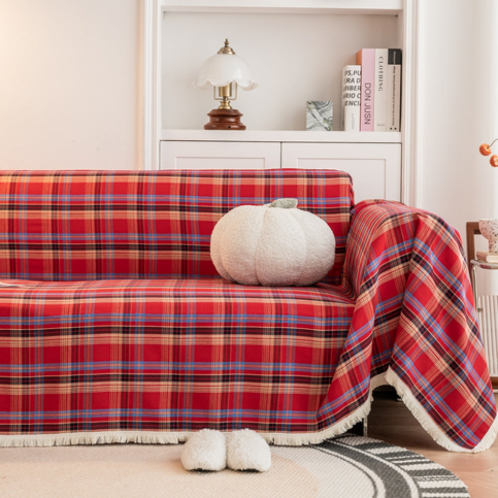 Maliben | Hearthline Cottage Plaid Sofa Cover