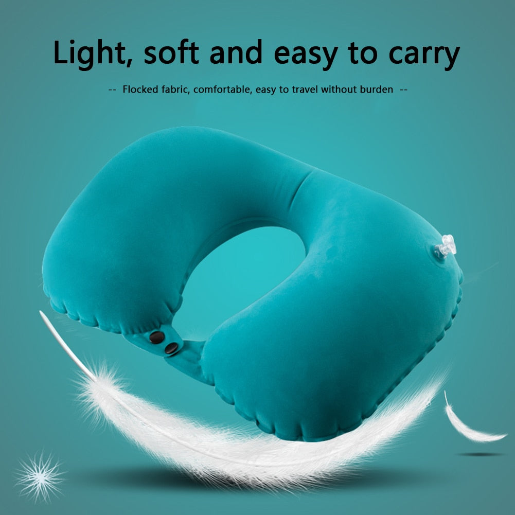 Maliben | Air Rest Inflatable Easy Pump Neck Pillow