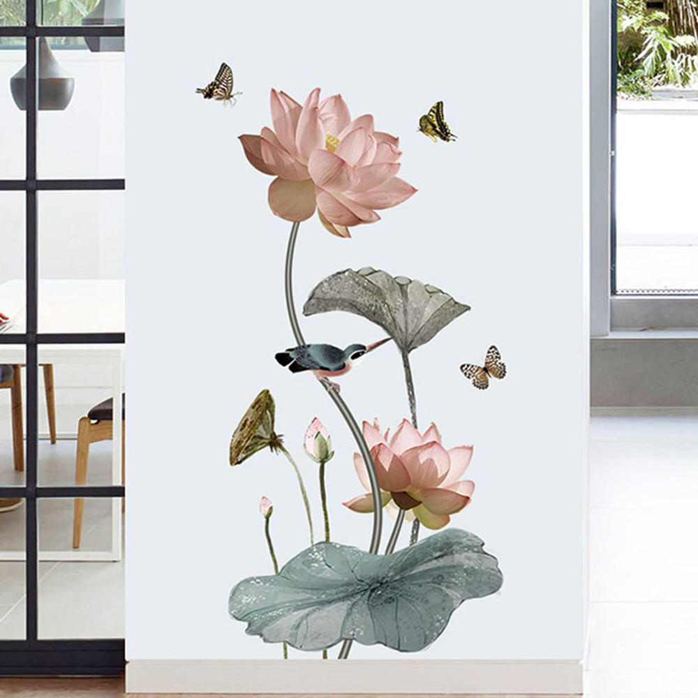 Maliben | Modern Blossom Lotus Self-Adhesive Wall Sticker