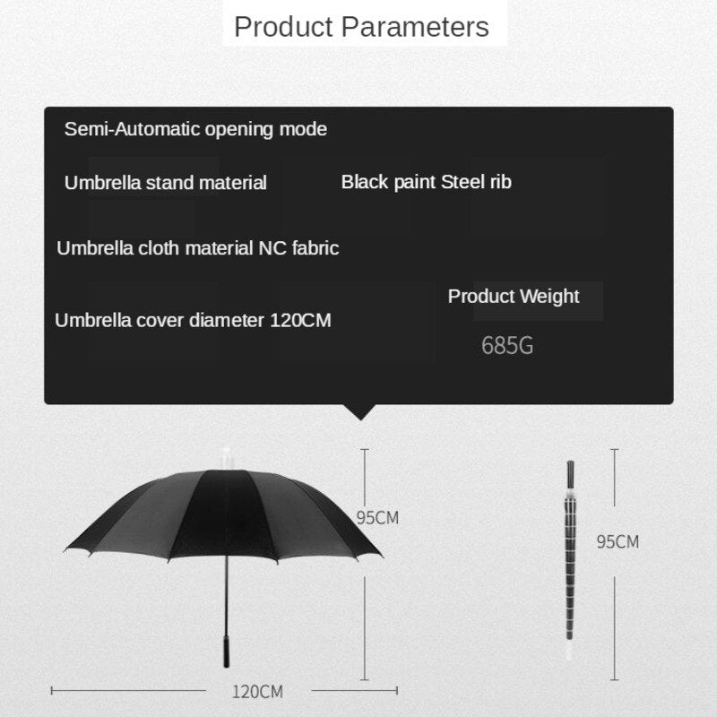 Maliben | Minimalist Long Handle Automatic Umbrella