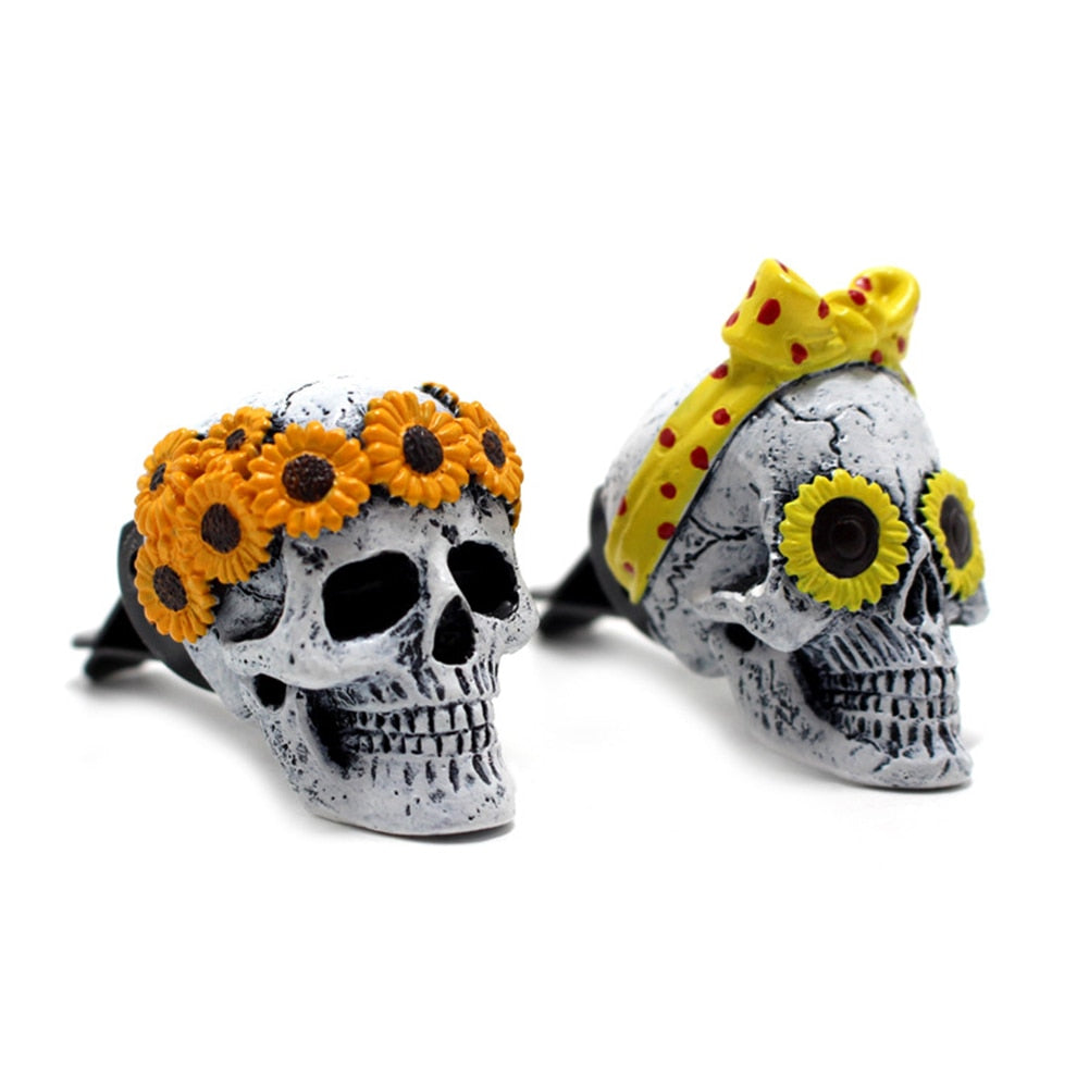 Maliben | Creative Flower Skull Car Air Freshener