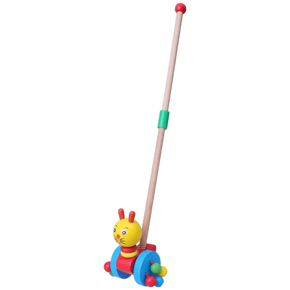 Maliben Dino Walker — Wooden Push Walker for Toddlers