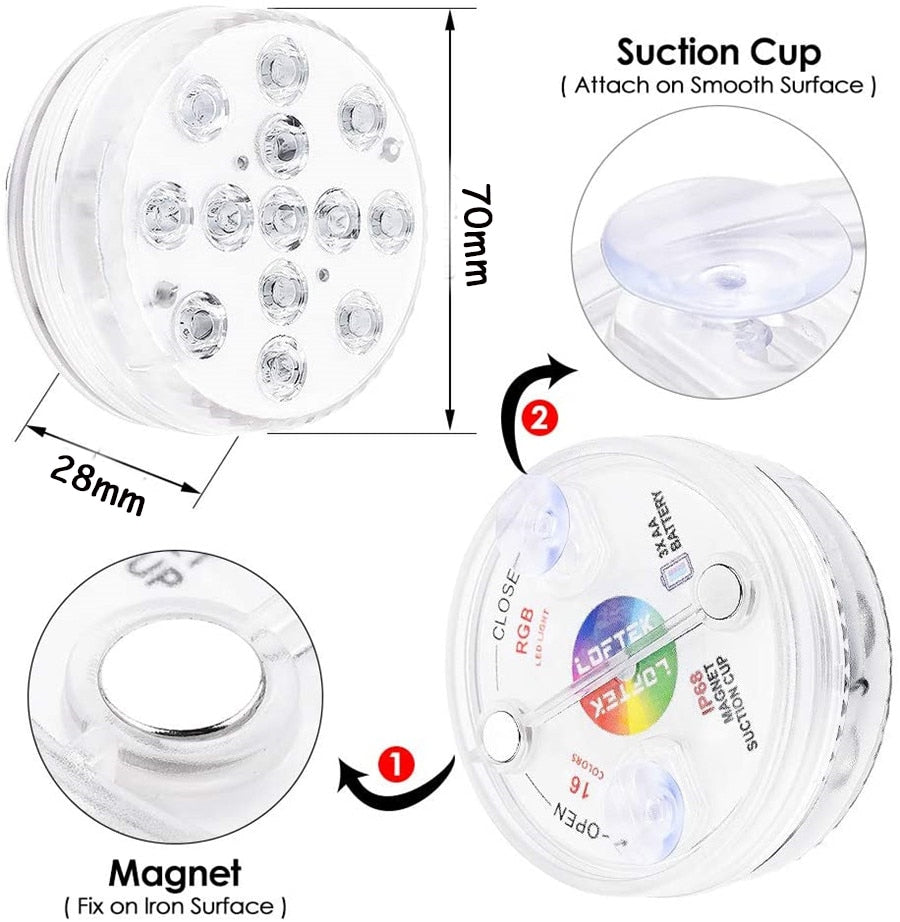 Maliben | Multi-Color Led Light Waterproof ™ (Includes Free Remote Control)