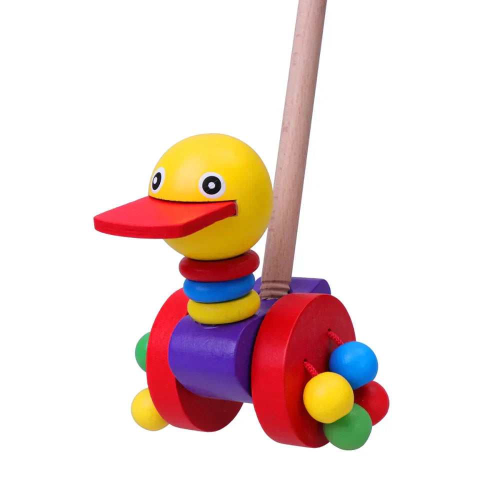 Maliben Dino Walker — Wooden Push Walker for Toddlers