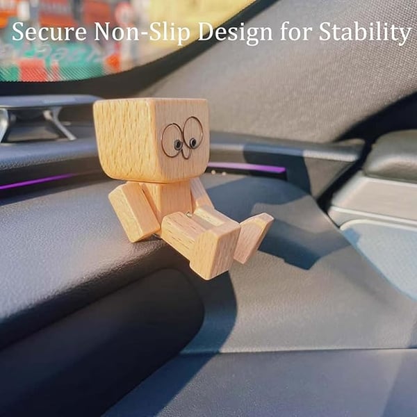 Maliben | Wooden Decoration Figure With Movable Rocking Function And Interchangeable Faces