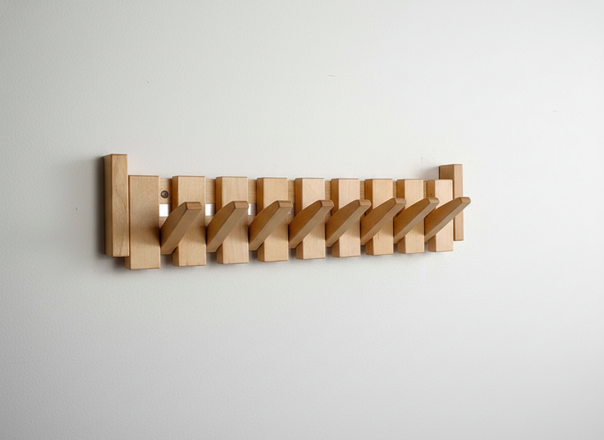 Maliben | Wooden Coat Rack For The Hall - Harmonyhook