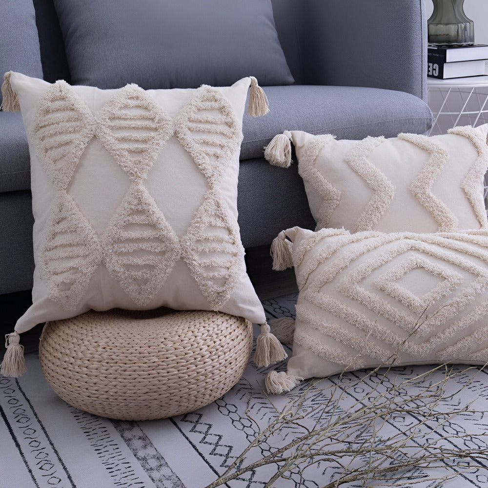 Maliben | Cotton Cushion Cover In Boho & Ibiza Style