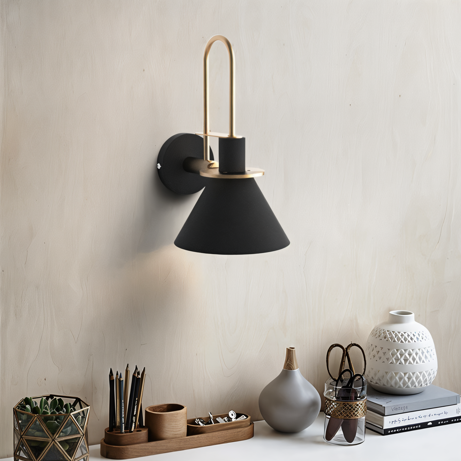 Maliben | Postmodern Led Wall Lamp With Trumpet Shaped Design