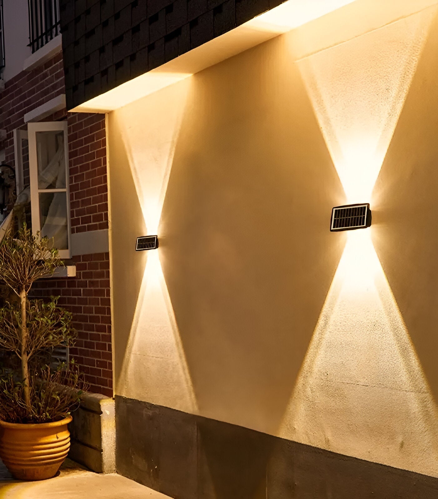 Maliben | Waterproof Led Solar Wall Light For Outdoors With Up & Down Lighting