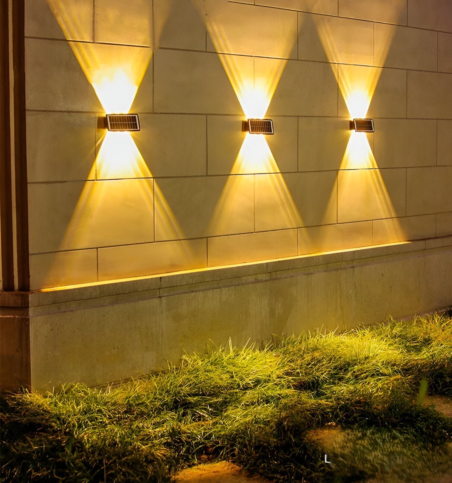 Maliben | Waterproof Led Solar Wall Light For Outdoors With Up & Down Lighting