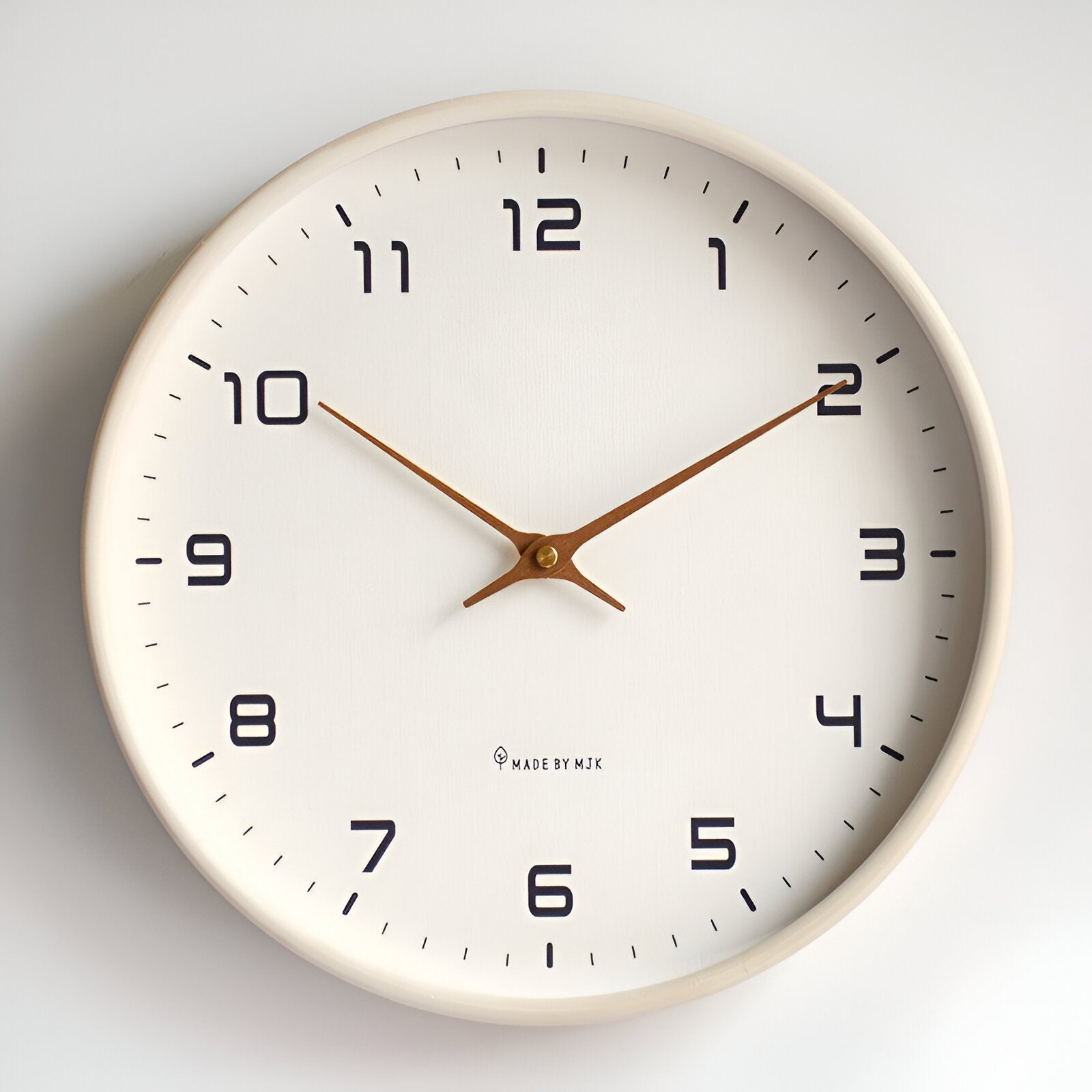 Maliben | ScAndinavian Wooden Wall Clock Minimalist Design For Living Room, Office and Kitchen