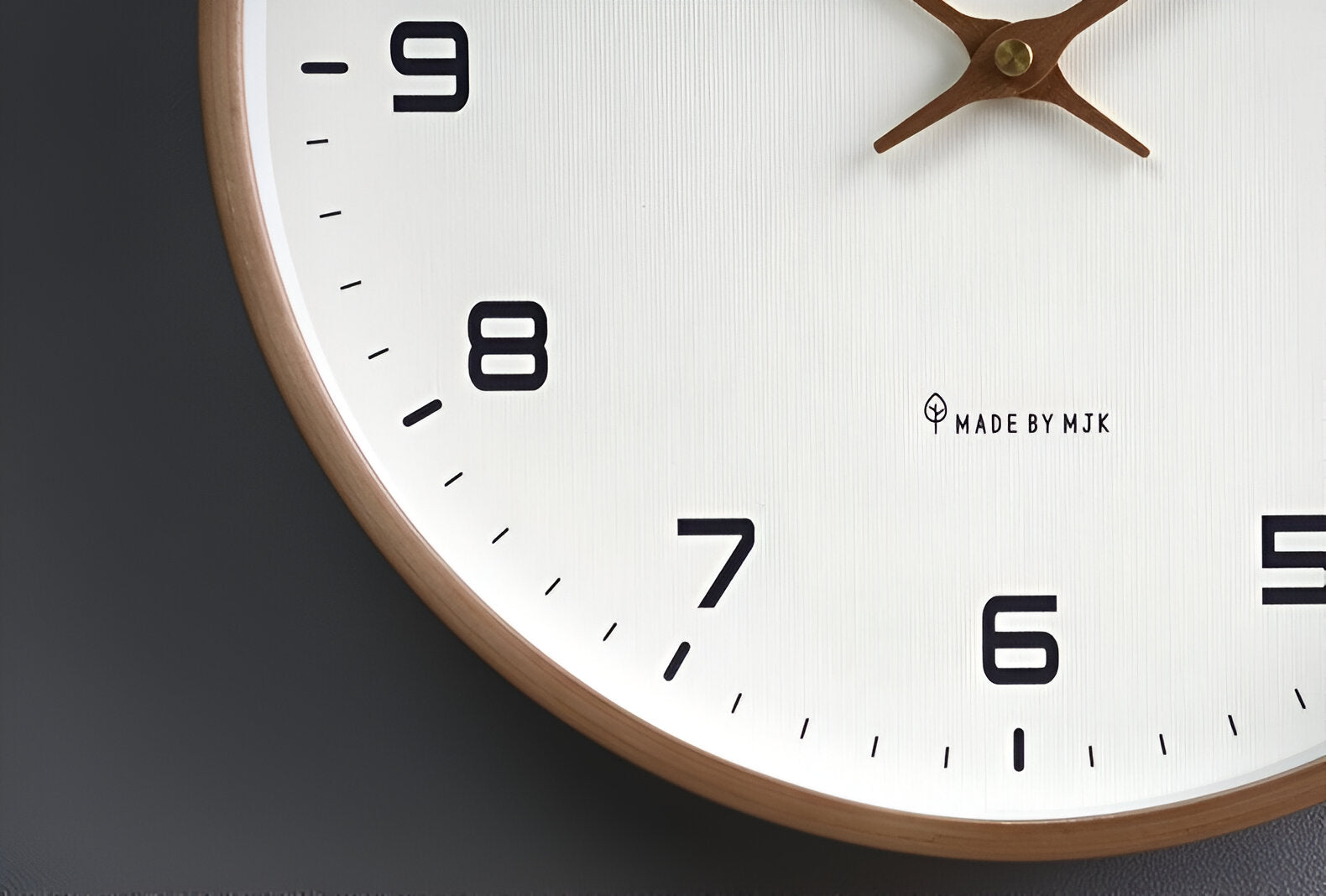 Maliben | ScAndinavian Wooden Wall Clock Minimalist Design For Living Room, Office and Kitchen