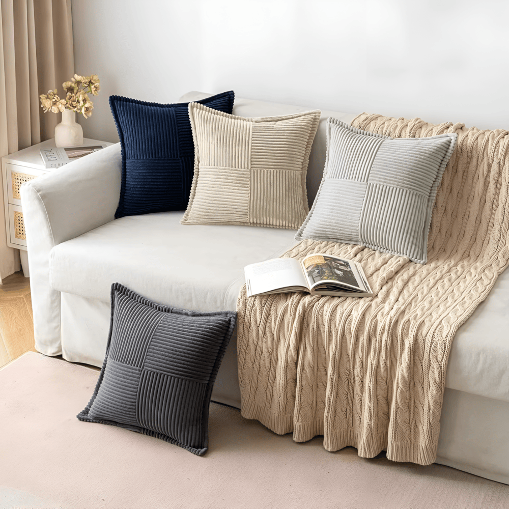 Maliben | Stain-Resistant Solid Cushion Cover