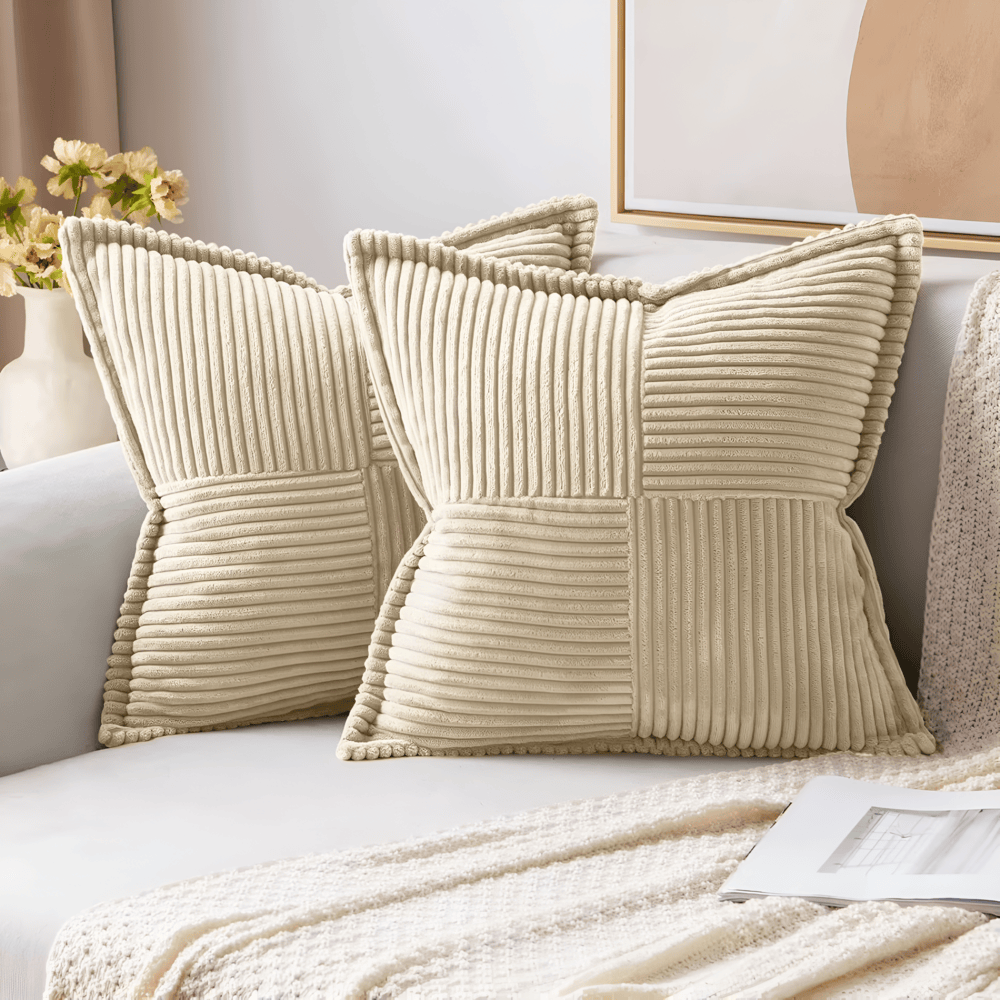 Maliben | Stain-Resistant Solid Cushion Cover