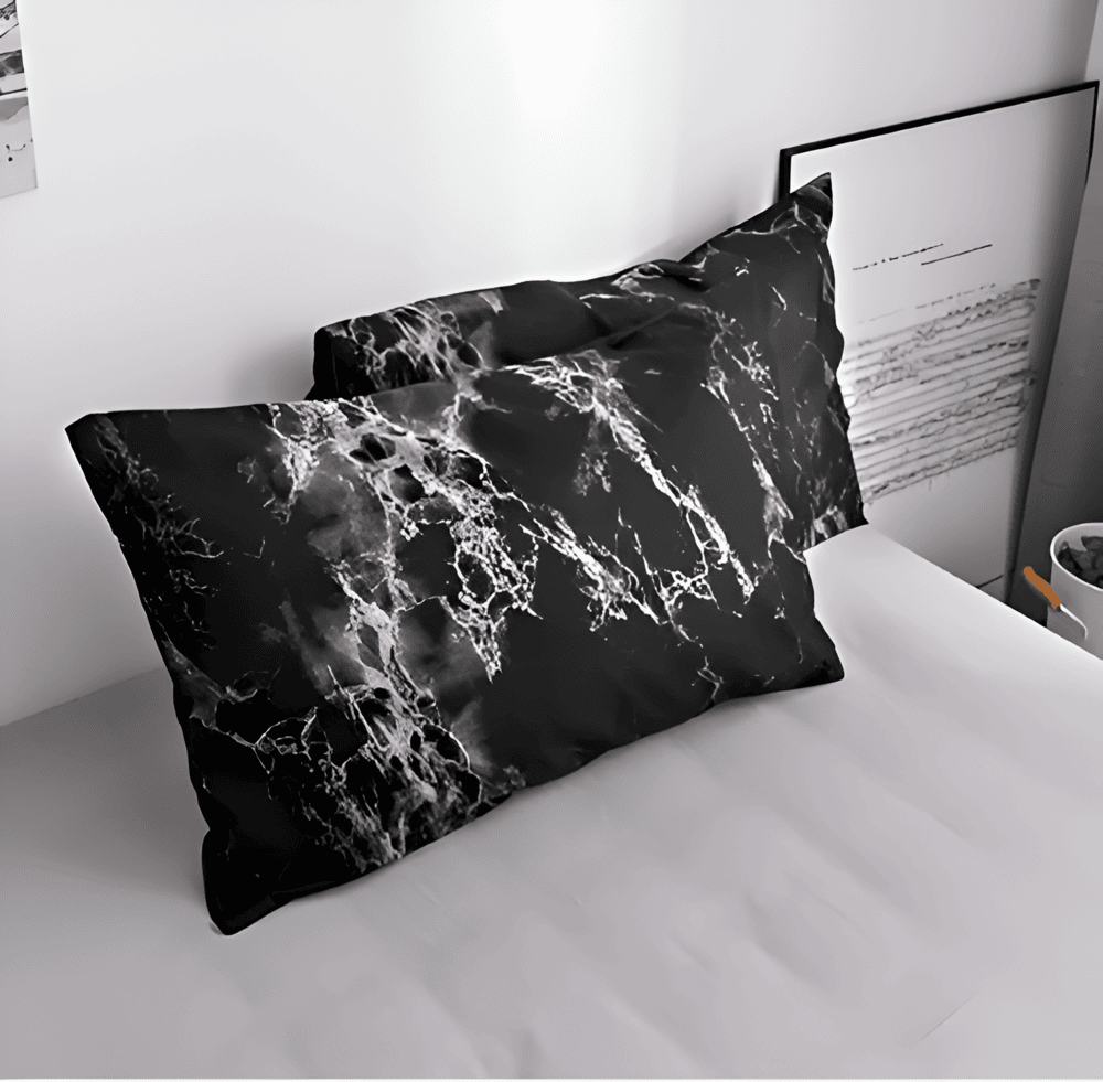Maliben | Luxury 3-Piece Bedding Set With Marble Print