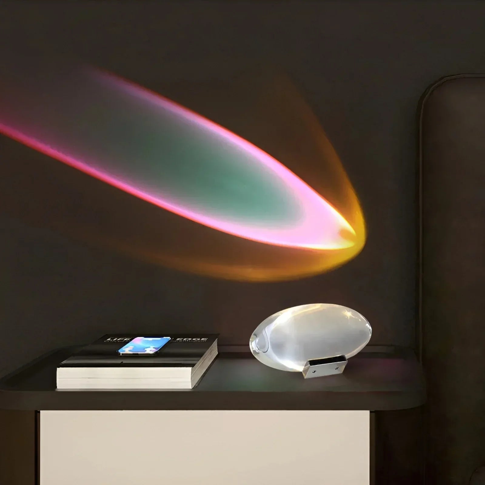 Maliben | Luminora Prisma Projection Lamp | Magical Light Effects | 360° Rotatable | Usb Powered & Energy Saving