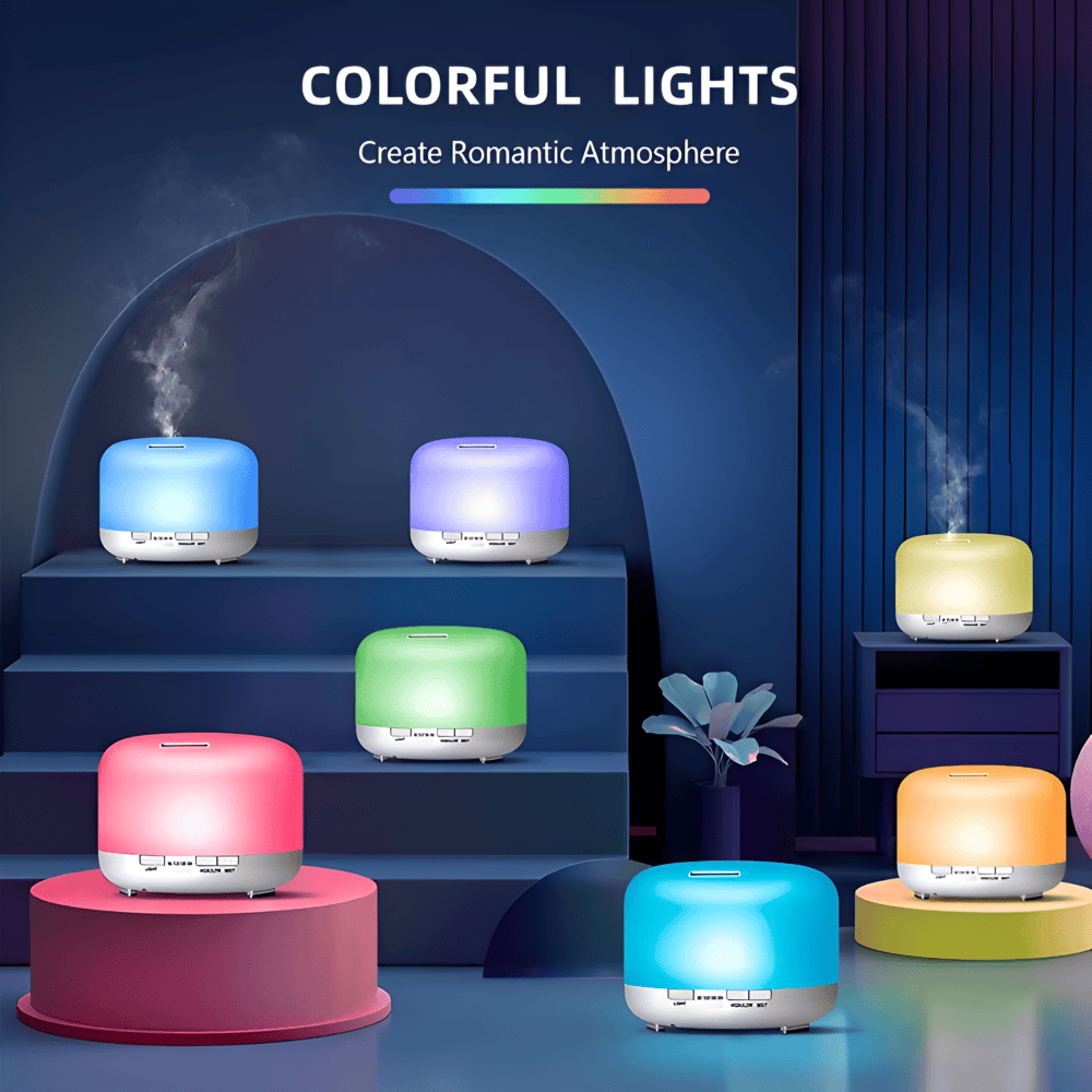 Maliben | Led Aroma Diffuser With Bluetooth Speaker And Humidifier