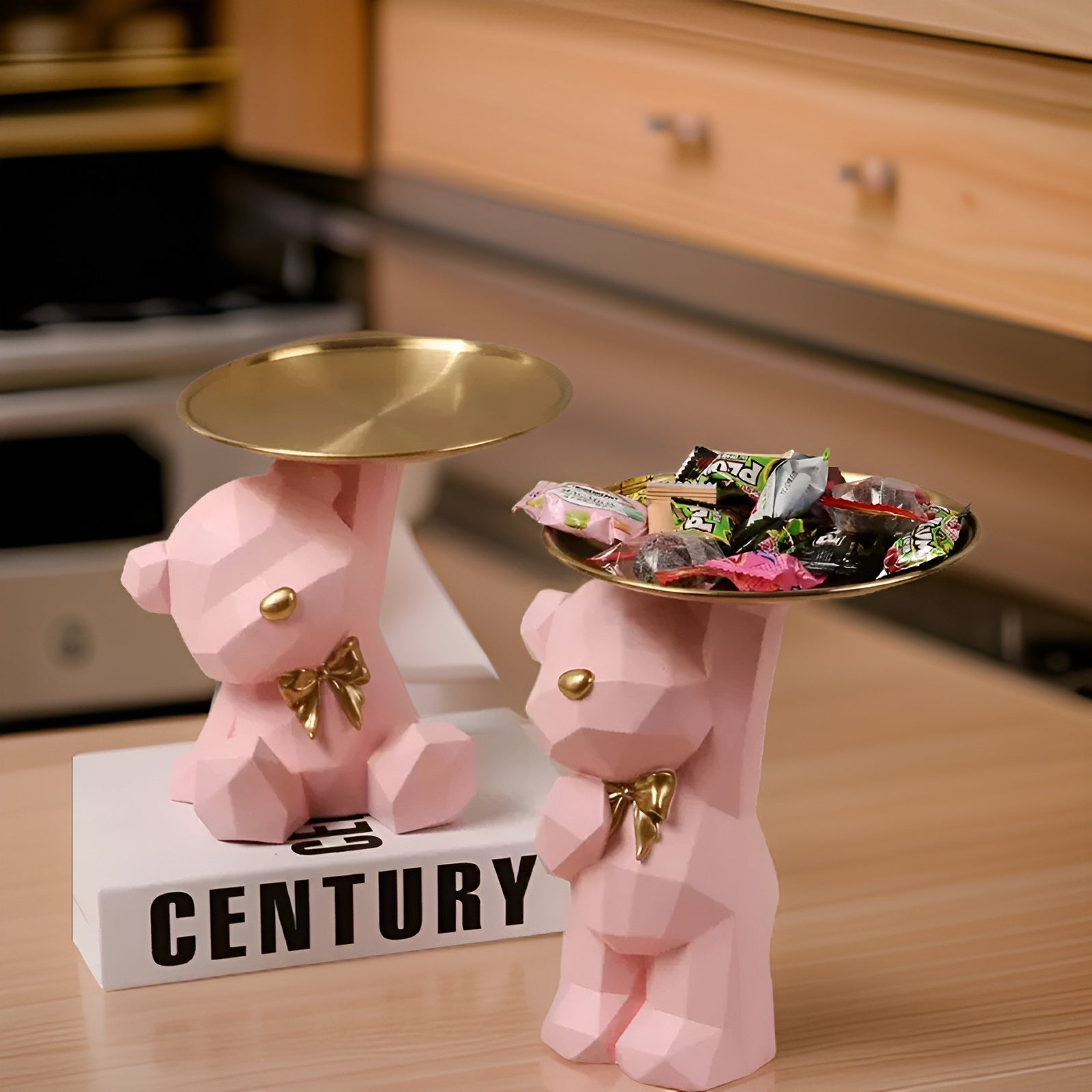 Maliben | Decorative Geometric Tray In Bear Shape