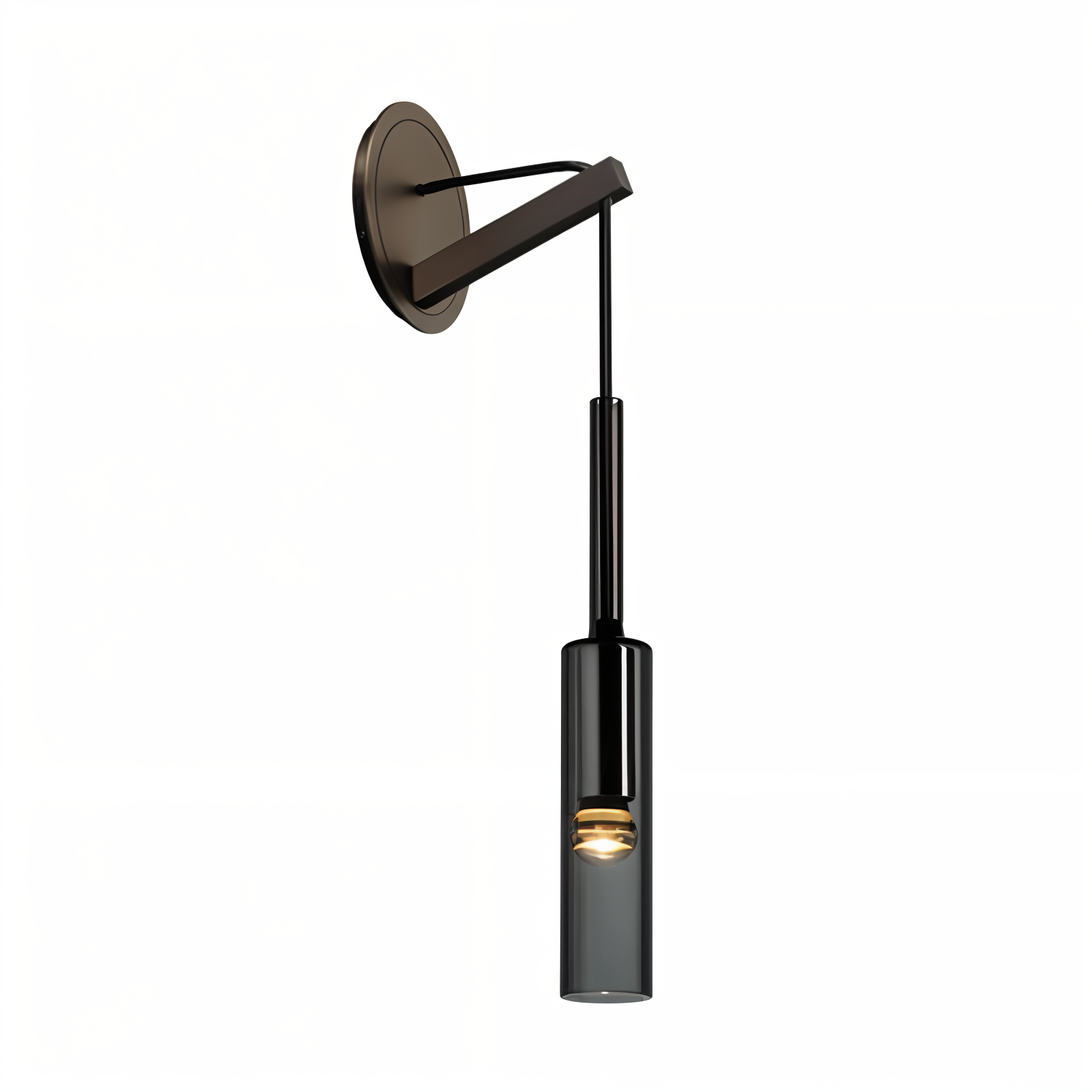 Maliben | Minimalist Wall Lamp With Smoke Glass – Orvane