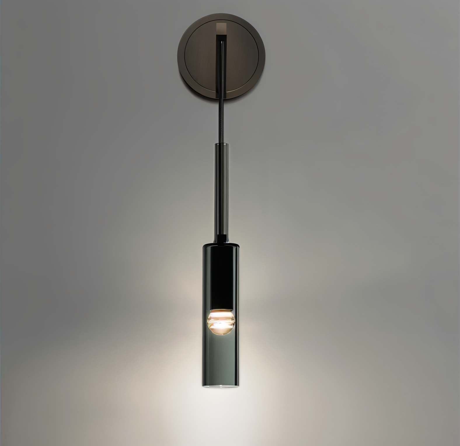 Maliben | Minimalist Wall Lamp With Smoke Glass – Orvane