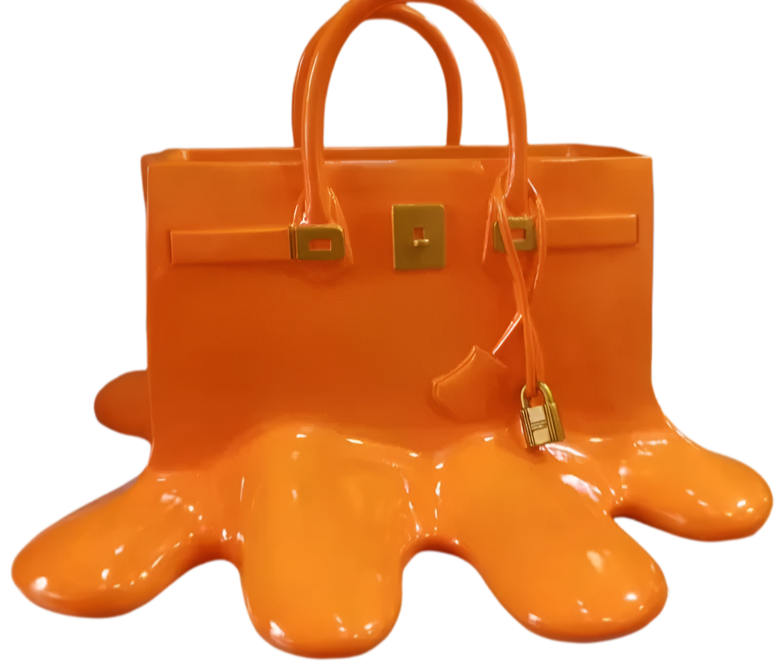 Maliben | Stylish ResIn Vase in Handbag Silhouette