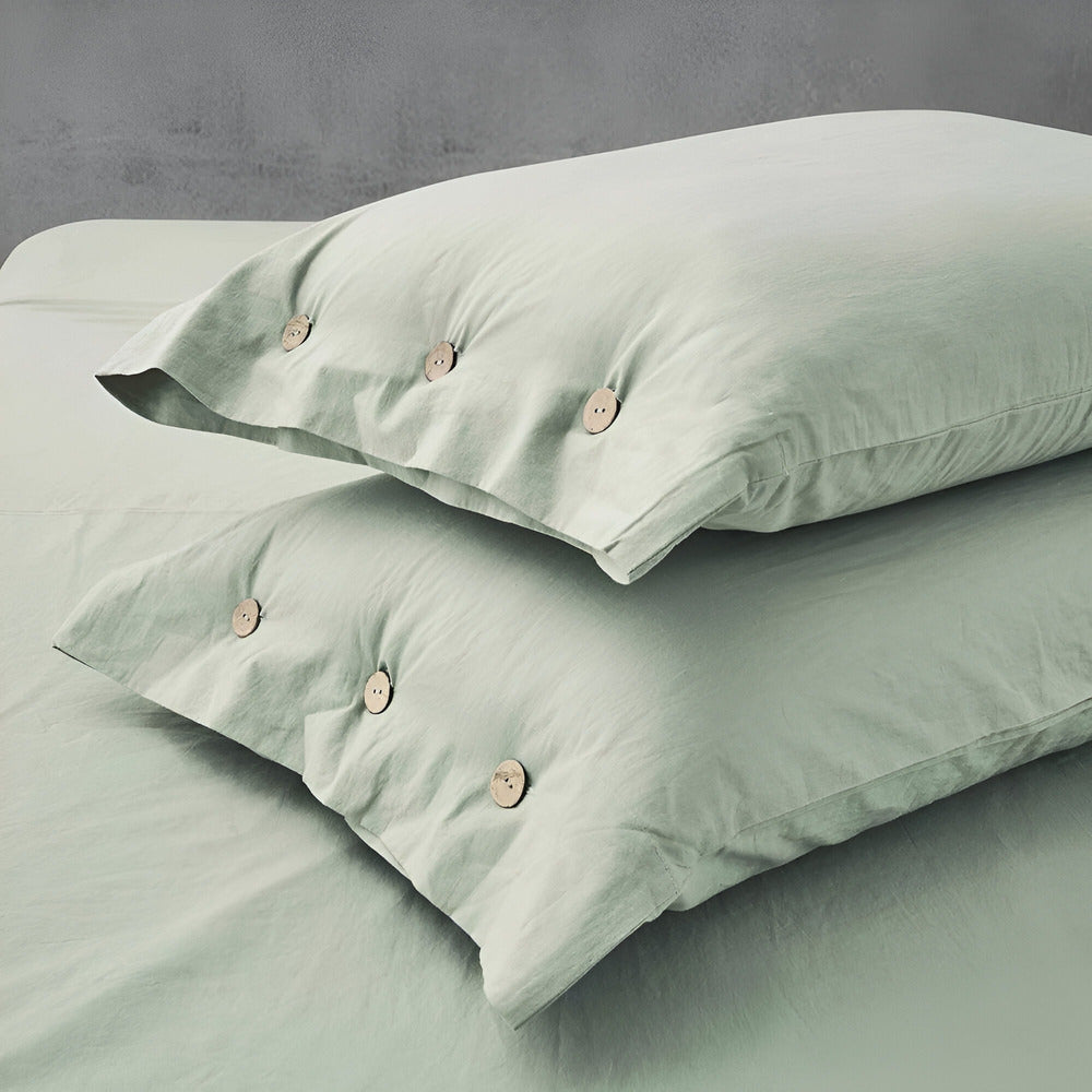 Maliben | Breathable Cotton Bedding Set With Two Pillowcases
