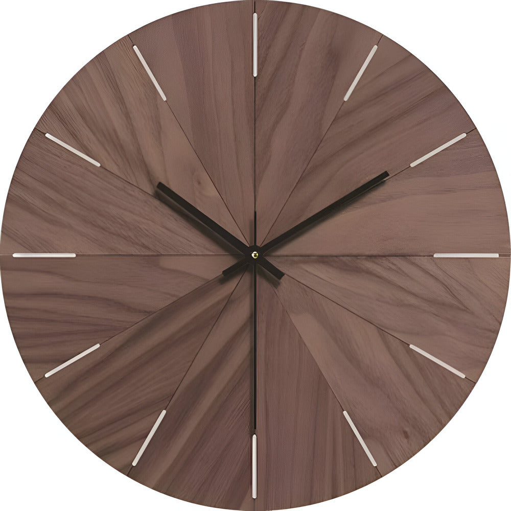 Maliben | Woodline Modern Style Wall Clock – Minimalist Design Of Solid Wood