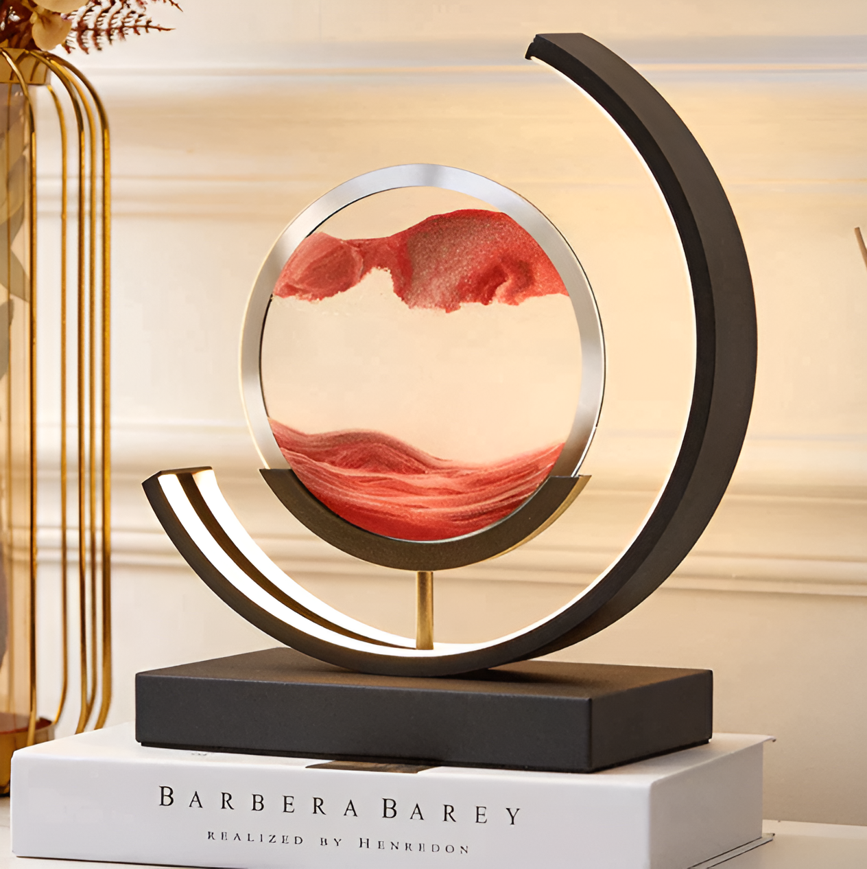 Maliben | Sand Glow Sand Lamp With Dimmable Remote Control