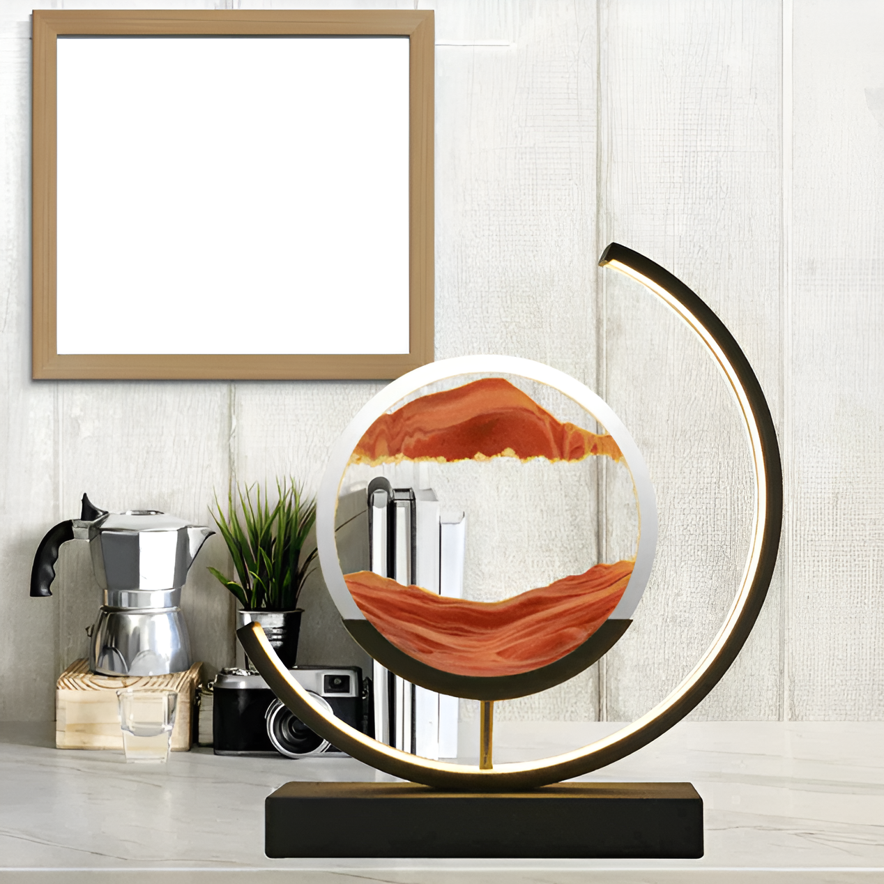 Maliben | Sand Glow Sand Lamp With Dimmable Remote Control