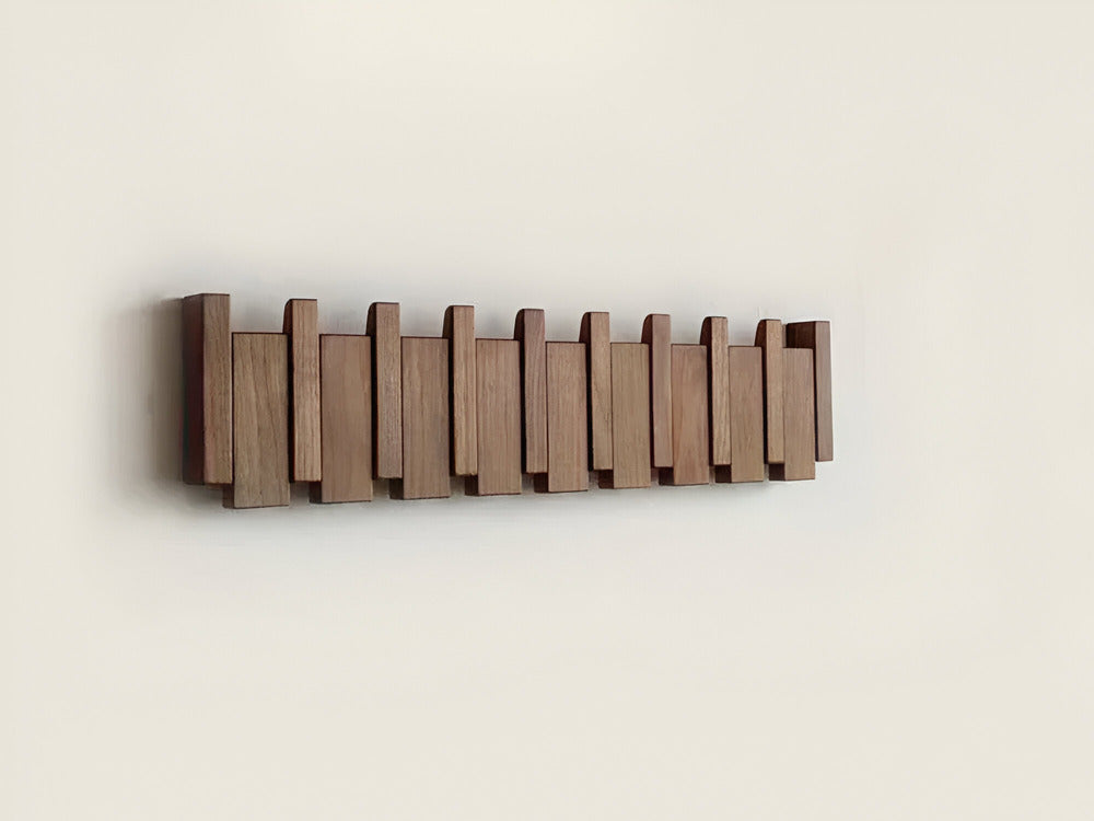 Maliben | Wooden Coat Hook In Piano Key Design For The Hall