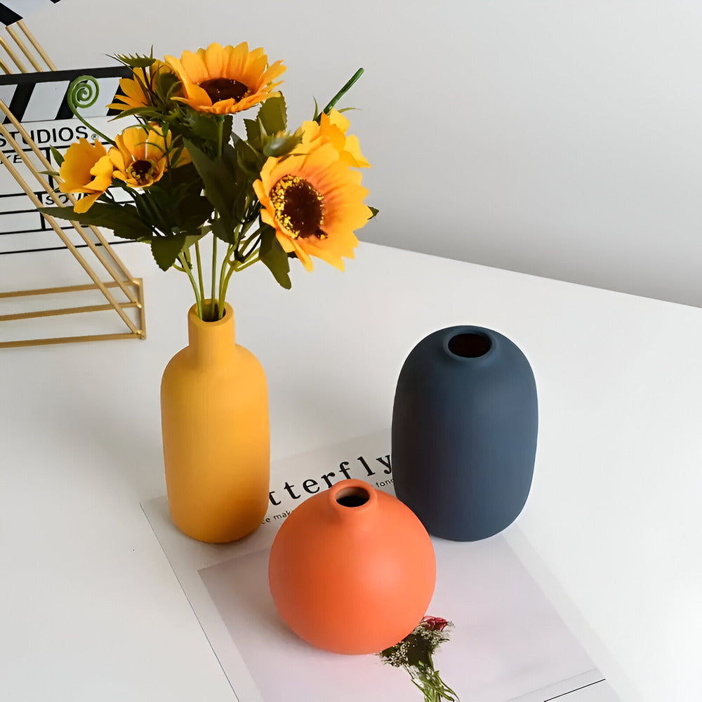 Maliben | ScandInavian Ceramic Vase in Minimalist Style