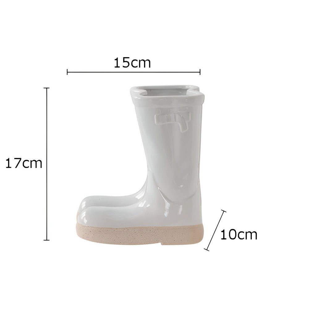 Maliben | Stylish Ceramic Vase In Boot Shape