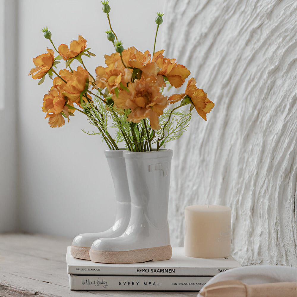 Maliben | Stylish Ceramic Vase In Boot Shape