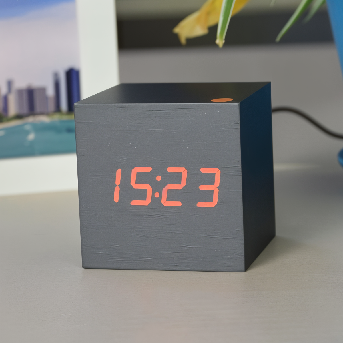 Maliben | Digital LED Clock - Cube Clock - Wooden Clock