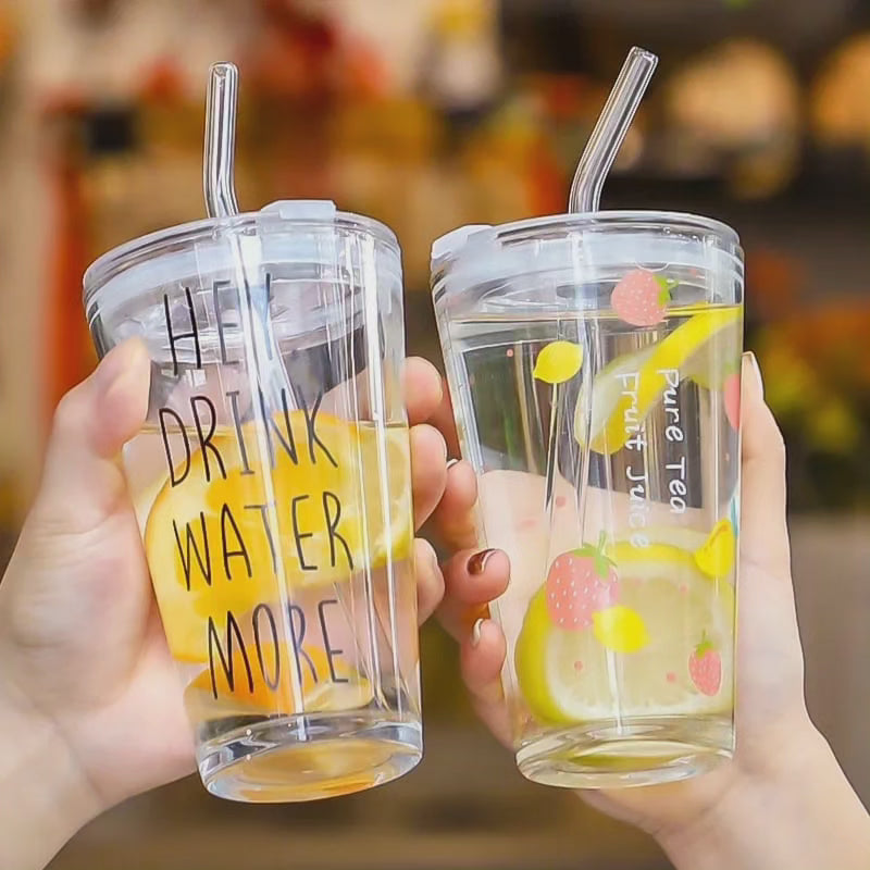 Maliben Round Transparent Borosilicate Drinking Tumbler